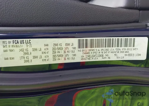 2015 Dodge Durango Limited from USA, damaged, VIN 1C4RDJDG4FC133036
